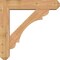 Ekena Millwork Olympic Craftsman Smooth Bracket w/ Offset Brace, Western Red Cedar, 7 1/2"W x 36"D x 36"H BKT0806X36X36OLY04SWR - alternate 4